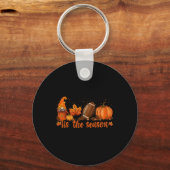 Dit is het seizoen Voetbal Herfst Thanksgiving 2 Sleutelhanger (Voorkant)