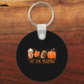 Dit is het seizoen voetbal Herfst Thanksgiving Sleutelhanger (Voorkant)