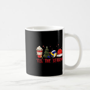 Dit is het seizoen Volleybal Coffee Santa Hat Kers Koffiemok