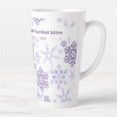 Dit is het seizoen voor ... Aangepaste sneeuwvlok Latte Mok (Rechts)