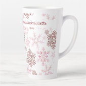 Dit is het seizoen voor ... Aangepaste tekst rode  Latte Mok (Rechts)