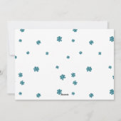 'Dit is het seizoen voor de kerstkaarten voor de f Feestdagenkaart (Achterkant)