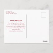 Dit is het seizoen voor de Mode Vernederende Kerst Briefkaart (Achterkant)