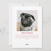 Dit is het seizoen voor de Mode Vernederende Kerst Feestdagenkaart (Achterkant)