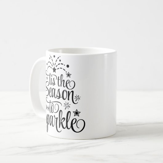 'Dit is het seizoen voor de Mok van de kerstcadeau (Voorkant links)