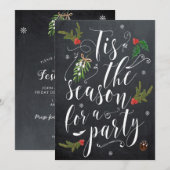 Dit is het seizoen voor een kerstfeest kaart (Voorkant / Achterkant)