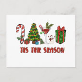 Dit is het seizoen voor een prettige kerst briefkaart (Voorkant)