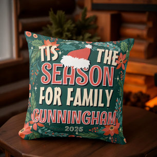 Dit is het seizoen voor Family Feestelijke Kerstmi Kussen