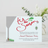 Dit is het seizoen voor feestdagen kaart (Staand voorkant)