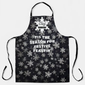 Dit is het seizoen voor feestelijke feesten schort (Voorkant)