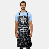 Dit is het seizoen voor feestelijke feesten schort (Gedragen)