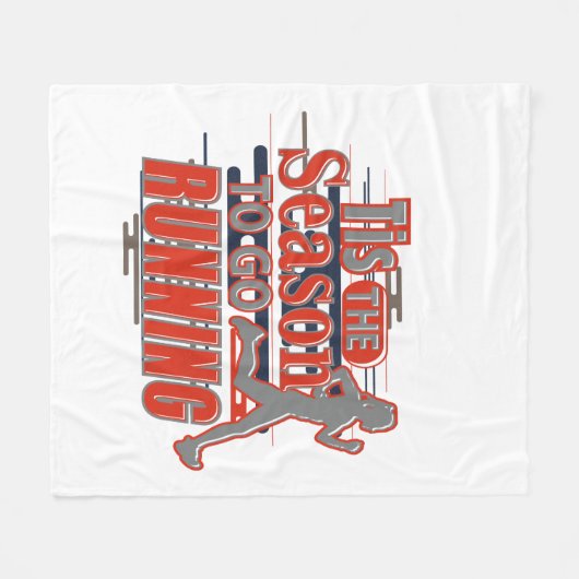 Dit is het seizoen voor feestelijke kerstmis fleece deken (Voorkant (Horizontaal))