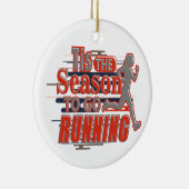 Dit is het seizoen voor feestelijke kerstmis keramisch ornament (Rechts)