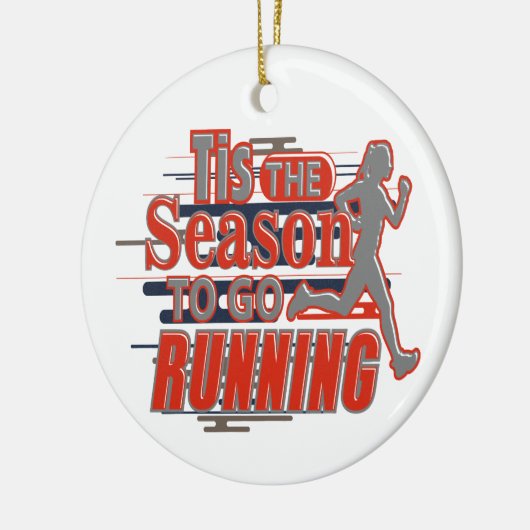 Dit is het seizoen voor feestelijke kerstmis keramisch ornament (Links)