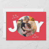 'Dit is het seizoen voor Joy Circle Foto Vakantie  Feestdagenkaart (Voorkant)