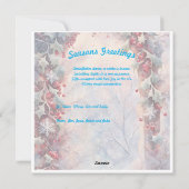 Dit is het seizoen voor magie, eenhoorn Flat Holid Feestdagenkaart (Achterkant)