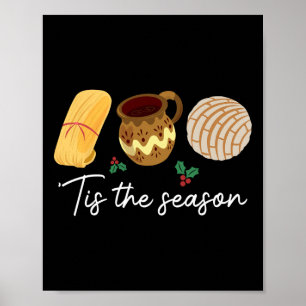 Dit is het seizoen voor Tamales Christmas Fun Mexi Poster