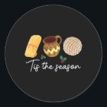Dit is het seizoen voor Tamales Christmas Fun Mexi Ronde Sticker<br><div class="desc">Dit is het seizoen voor Tamales Christmas Fun Mexican</div>