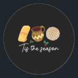Dit is het seizoen voor Tamales Christmas Fun Mexi Ronde Sticker<br><div class="desc">Dit is het seizoen voor Tamales Christmas Fun Mexican</div>