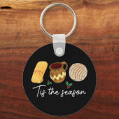 Dit is het seizoen voor Tamales Christmas Fun Mexi Sleutelhanger (Voorkant)