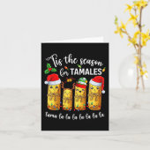 Dit is het seizoen voor Tamales Kerstvakantie Mexi Kaart (Gele Bloem)