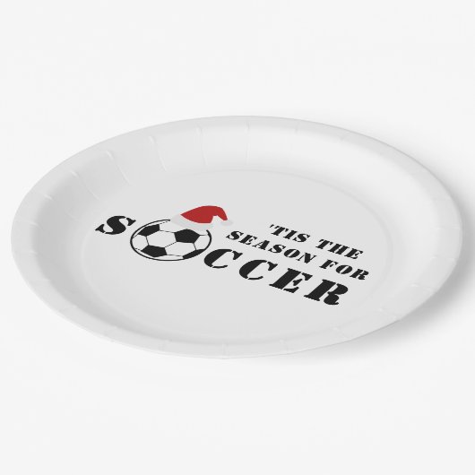 Dit is het seizoen voor voetgangers | Kerstmis Papieren Bordje (Gekanteld)