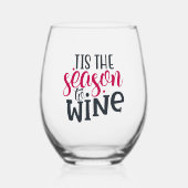 Dit is het seizoen voor wijn wijnglas zonder voet (Voorkant)