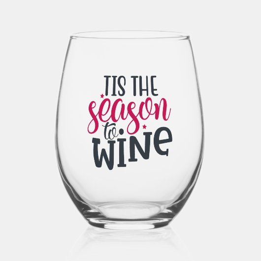 Dit is het seizoen voor wijn wijnglas zonder voet (Voorkant)