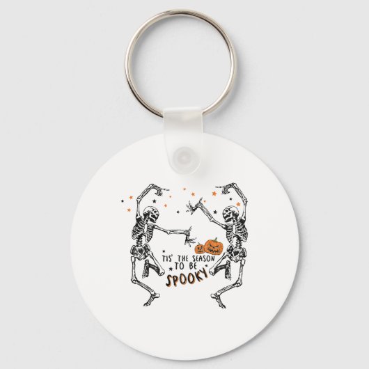 Dit is het seizoen waarin de Herfst halloween dans Sleutelhanger (Voorkant)