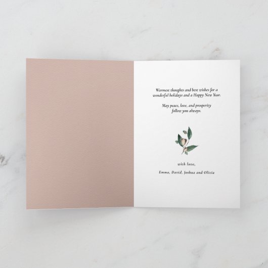 Dit is het seizoen waarin de pijnpijnboom van de W Feestdagen Kaart (Binnen)