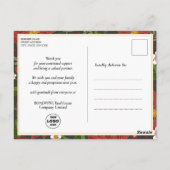 Dit is het seizoen waarin de Red Poinsettia-bedrij Briefkaart (Achterkant)