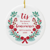 Dit is het seizoen waarin de thuiseigenaar persoon keramisch ornament (Achterkant)