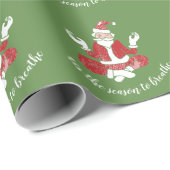 Dit is het seizoen waarin de Yoga Santa wordt door Cadeaupapier (Rol Hoek)