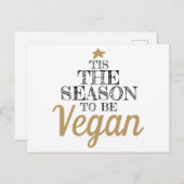 Dit is het seizoen waarin de zwarte en goudtekst v briefkaart (Voorkant / Achterkant)