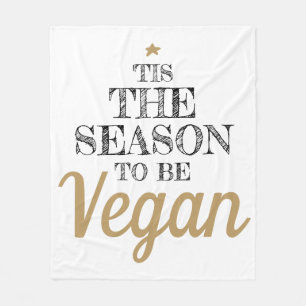 Dit is het seizoen waarin de zwarte en goudtekst v fleece deken