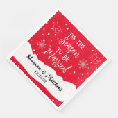 Dit is het seizoen waarin gehuwde, gepersonaliseer servet (Hoek)