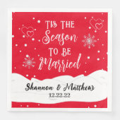 Dit is het seizoen waarin gehuwde, gepersonaliseer servet (Voorkant)