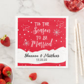 Dit is het seizoen waarin gehuwde, gepersonaliseer servet (Insitu)