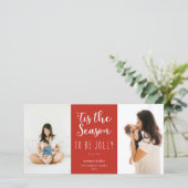 Dit is het seizoen waarin je alleen maar feestelij feestdagenkaart (Staand voorkant)