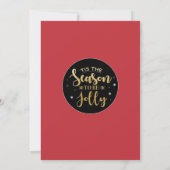 Dit is het seizoen waarin je alleen maar kerstfees kaart (Achterkant)