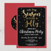 Dit is het seizoen waarin je alleen maar kerstfees kaart (Voorkant / Achterkant)