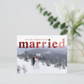 Dit is het seizoen waarin je trouwt met foto's briefkaart (Staand voorkant)