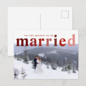 Dit is het seizoen waarin je trouwt met foto's briefkaart (Voorkant / Achterkant)
