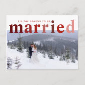 Dit is het seizoen waarin je trouwt met foto's briefkaart (Voorkant)
