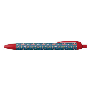 Dit is het seizoen, waterverf kerst retro schattig zwarte inkt pen
