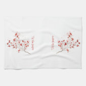 Dit is het seizoen Waterverf Winter Berry Theedoek (Horizontaal)