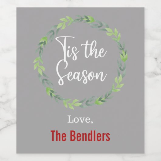 Dit is het Seizoen Wijn Label Wijn Etiket (Enkel label)