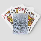 Dit is het seizoen. . . Winter Holiday Pokerkaarten (Achterkant)