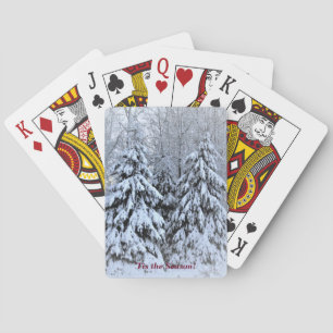 Dit is het seizoen. . .  Winter Holiday Pokerkaarten