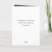 Dit is het Seizoencitaat Groene Minimale Kerstmis  Kaart (Achterkant)